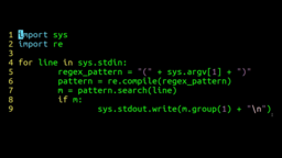 Writing A Grep Clone In 9 Lines Of Python
