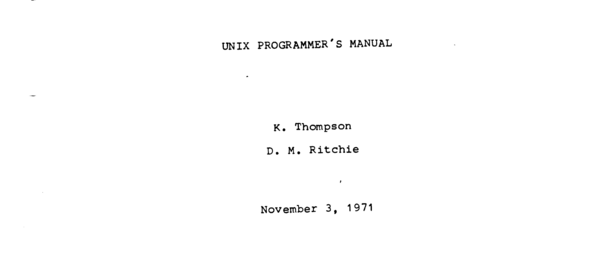 Unix Version 1