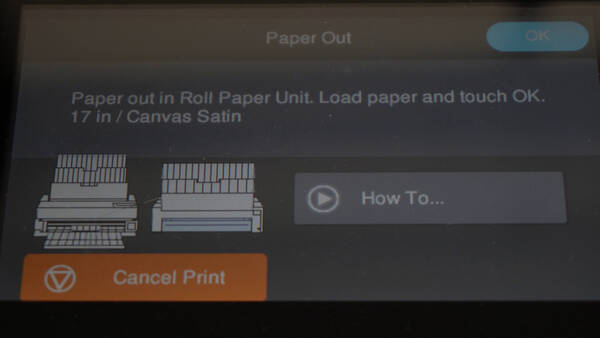 Add Paper Roll Message