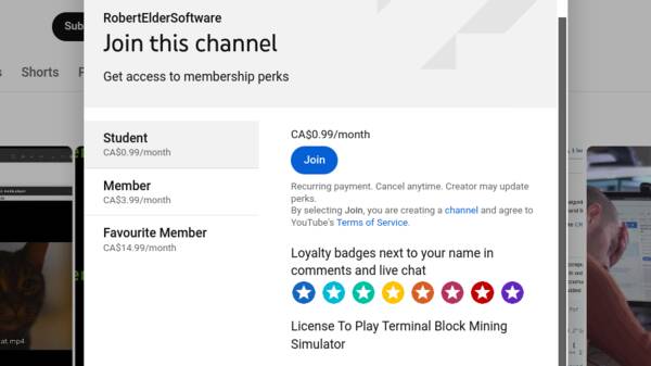 Youtube Memberships
